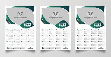 2023 Calendar design template vector