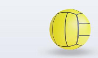 3d sport ball waterpolo renderizado vista derecha foto