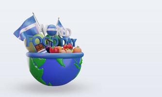 3d World Food Day Nicaragua rendering left view photo