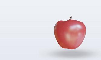 3d Fruits Apple rendering right view photo