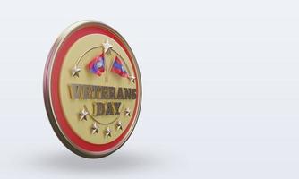 3d Veterans day Belize rendering left view photo