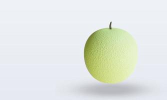 3d Fruits Cantaloupe rendering top view photo