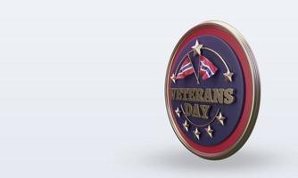 3d Veterans day Thailand rendering right view photo