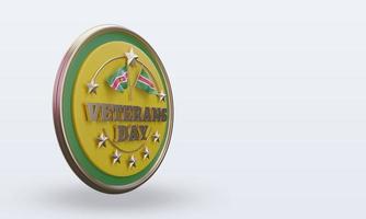 3d Veterans day Suriname rendering left view photo