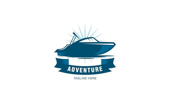 Speed boat line icon Royalty Free Vector Image