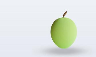 3d Fruits Guava rendering top view photo