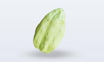 3d Vegetable Chayote rendering front view photo