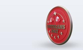 3d Veterans day Canada rendering right view photo