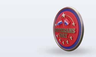 3d Veterans day Croatia rendering right view photo