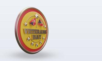 3d Veterans day Timor Leste rendering left view photo