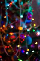 Blurred Christmas Tree Garland photo