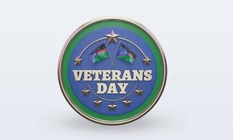 3d Veterans day South Sudan rendering front view photo