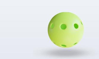 3d Sport Ball Pickleball rendering top view photo