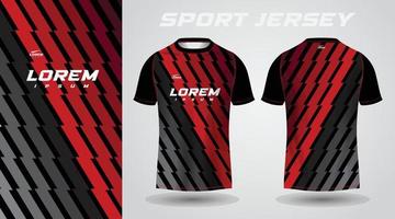 black red shirt sport jersey design vector