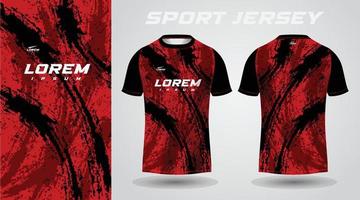 black red shirt sport jersey design vector