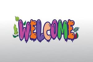 WELCOME LETTER BACKGROUND vector