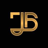 Letter JB Monogram Luxury Modern Logo vector