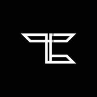 Letter TC Line Monogram Modern Business Logo vector