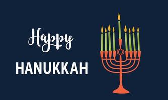 Happy Hanukkah banner vector