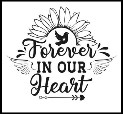 Forever in our hearts vector art icons and graphics for free download