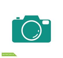 Camera icon vector logo design template