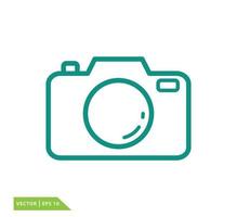 Camera icon vector logo design template