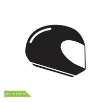 plantilla de diseño de logotipo de vector de icono de casco