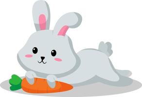 Rabbit Character Design Illustration vector