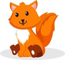 Fox Character Design Illustration vector