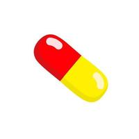 capsule pill icon, vector illustration