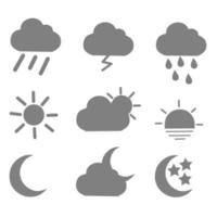 weather icon, cloud, sun, vector graphic illustration