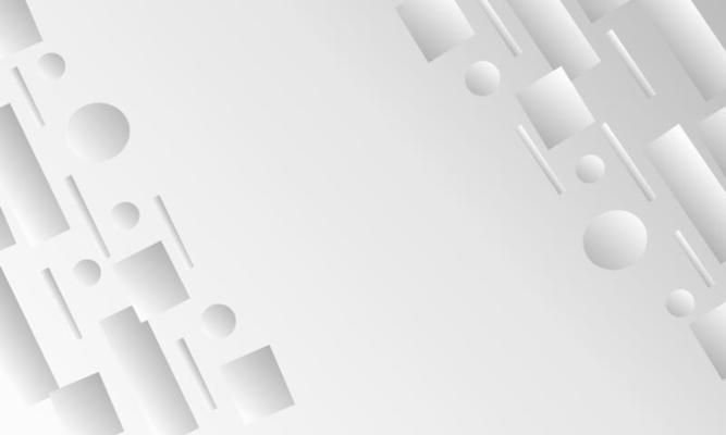 geometric white background set