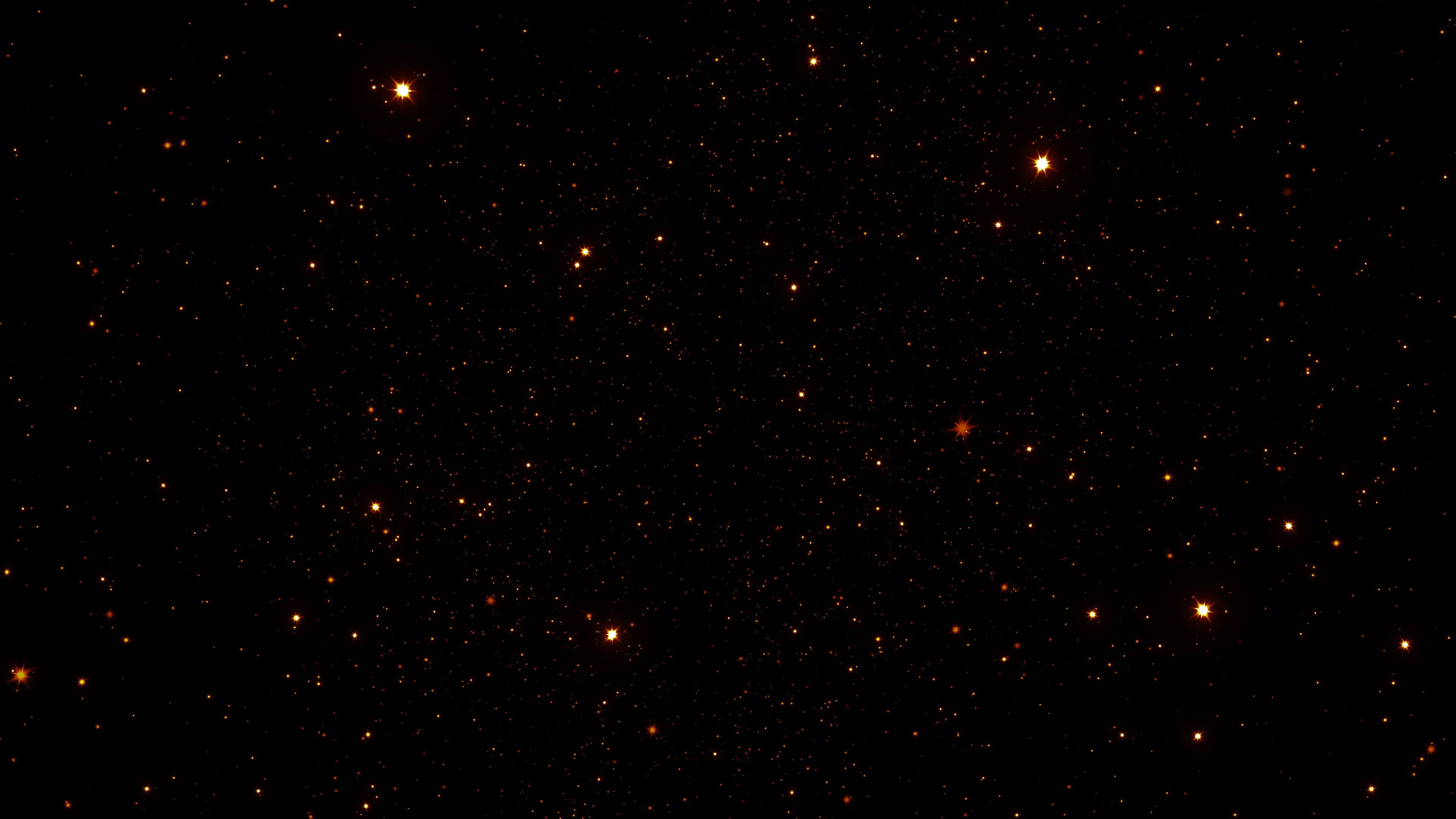 Loop flicker orange red particles stars black background 11478774 Stock