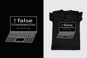 Computer programmer typography t-shirt vector