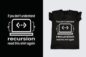 Computer programmer typography t-shirt vector