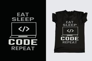 Computer programmer typography t-shirt vector