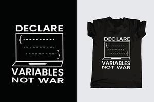 camiseta de tipografía de programador informático vector