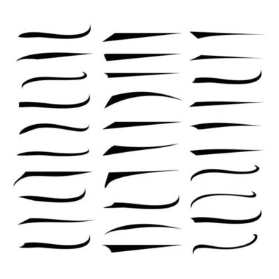 Text tail Swoosh calligraphy font style