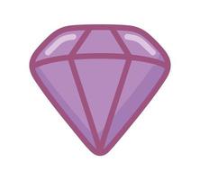 diamond cartoon icon vector