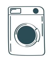 wash machine laundry vector