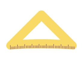 school triangle ruler icon vector