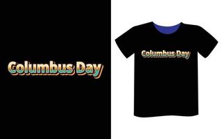 Columbus t-shirt design vector