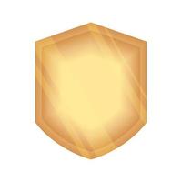 gold shield design icon vector