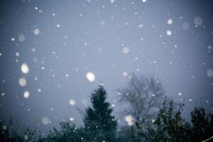 primera tormenta de nieve foto