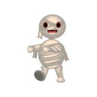halloween mummy character vector