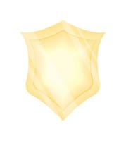 gold shiny shield icon vector