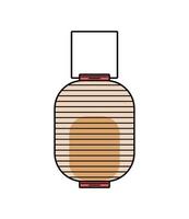 japanese lamp traditional vector