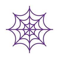 neon halloween spiderweb vector