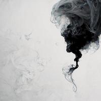 White background with smoke photo