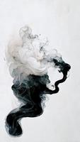 White background with smoke photo